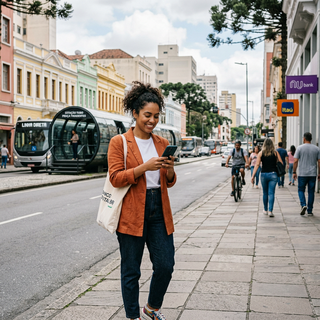 Pessoa sorrindo usando celular protegido pela Clubfix